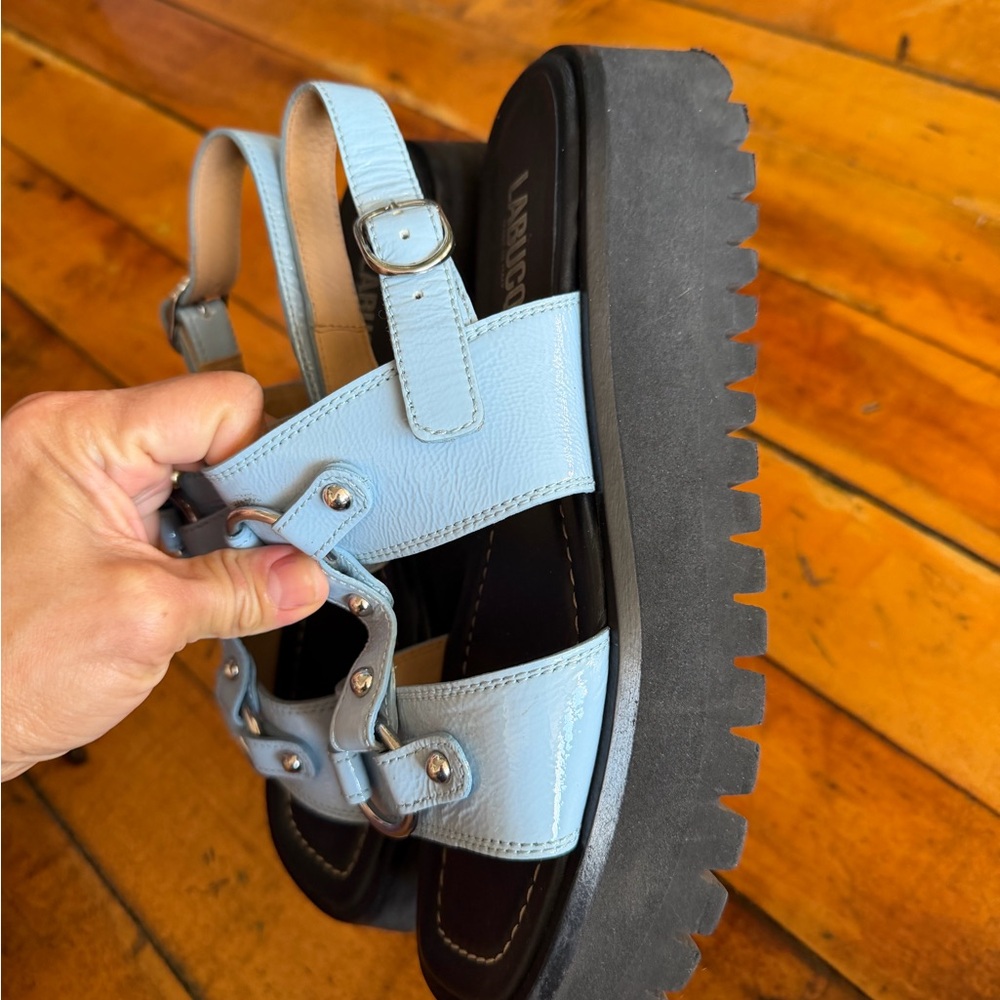 Atlas Sandal Sky Blue Platform Sandals - Picture 7 of 11